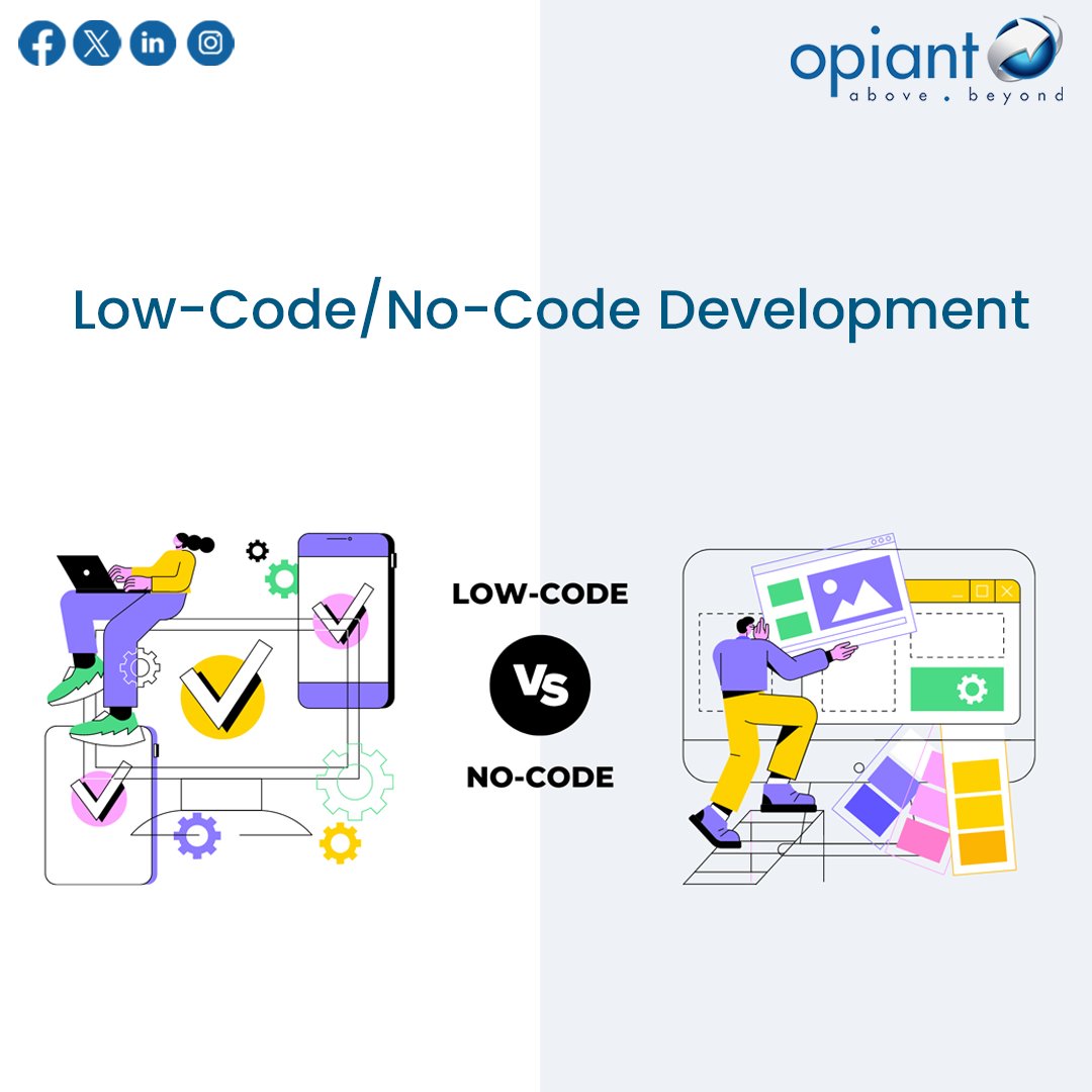 opiantgroup's tweet image. Build applications faster with minimal coding using low-code/no-code platforms. 👉opiant.in
#LowCode #NoCode #RapidDevelopment #BusinessApps #OpiantTechnology #opiant #Innovation #teamwork #TechAdvantage #itserviceprovider #contentmarketing #costeffectivesolutions