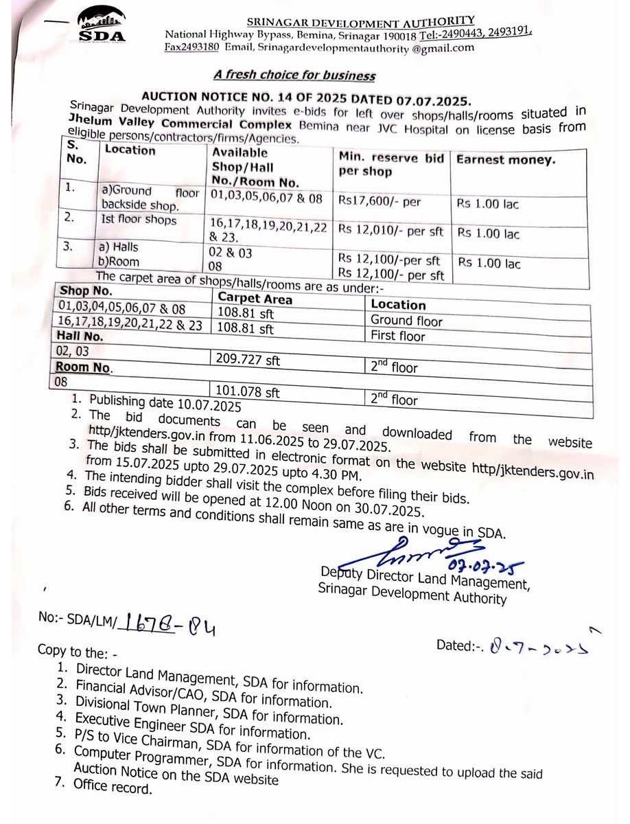 Srinagar Development Authority tweet media