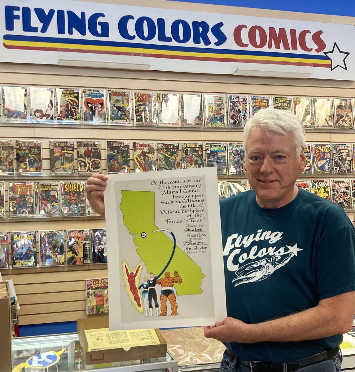 flycojoe's tweet image. Join us Sat July 19 for a low key fun time prepping for the @FantastiFour movie. 

LTD edition FF in Stockton proclamation prints available. 
More here:
conta.cc/4lUO4Nm

@Stockton_CA