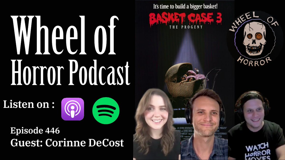 Wheel of Horror Podcast (@horrorwheel) on Twitter photo New Video Podcast Episode now available on YouTube
Join us as we talk Basket Case 3, the heartwarming conclusion of family, freaks, and fetal freak-outs. 
Apple Podcast: podcasts.apple.com/us/podcast/whe…
 
Spotify: open.spotify.com/show/3HnyAISG8…
 
YouTube: youtube.com/@wheelofhorror… New Video Podcast Episode now available on YouTube
Join us as we talk Basket Case 3, the heartwarming conclusion of family, freaks, and fetal freak-outs. 
Apple Podcast: podcasts.apple.com/us/podcast/whe…
 
Spotify: open.spotify.com/show/3HnyAISG8…
 
YouTube: youtube.com/@wheelofhorror…