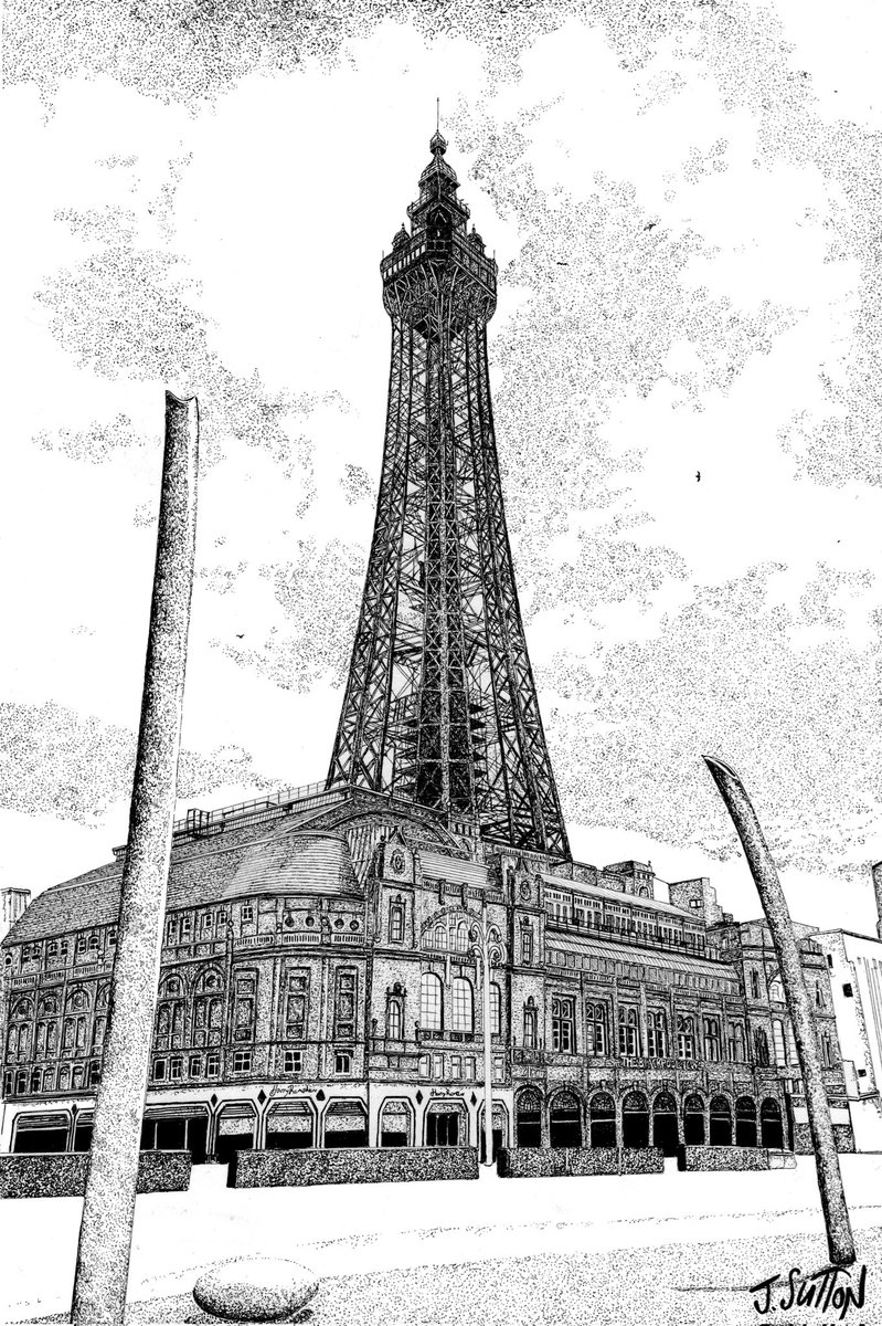 Blackpool Tower, A4. 

Pretty sure Maxwell and Tuke designed this bloody big seaside marvel specifically to drive me up the wall. 

Blackpool is an assault on the senses comparable to New York City alone. 

Happy Friday!

🗼✍️⛱️
