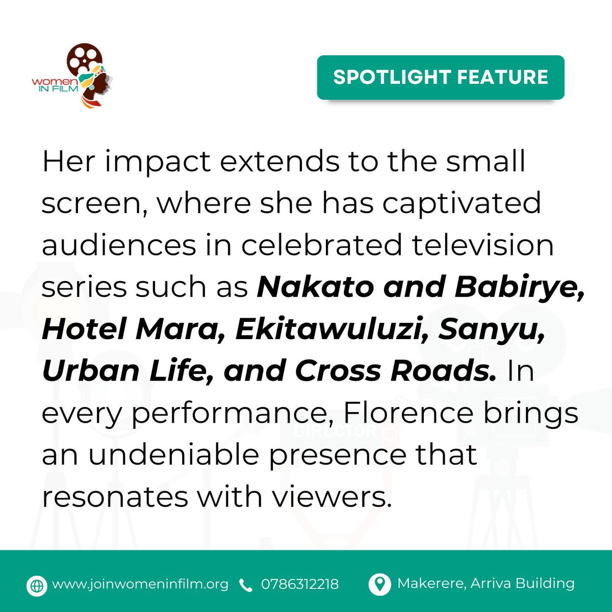 From soul-stirring drama to edge-of-your-seat thrillers, Florence Namugabi is the powerhouse actress lighting up Uganda's film scene! Fluent in Luganda, English, and Swahili, she breathes life into every role with unmatched authenticity and cultural fire.
#WomenInFilm #Florence