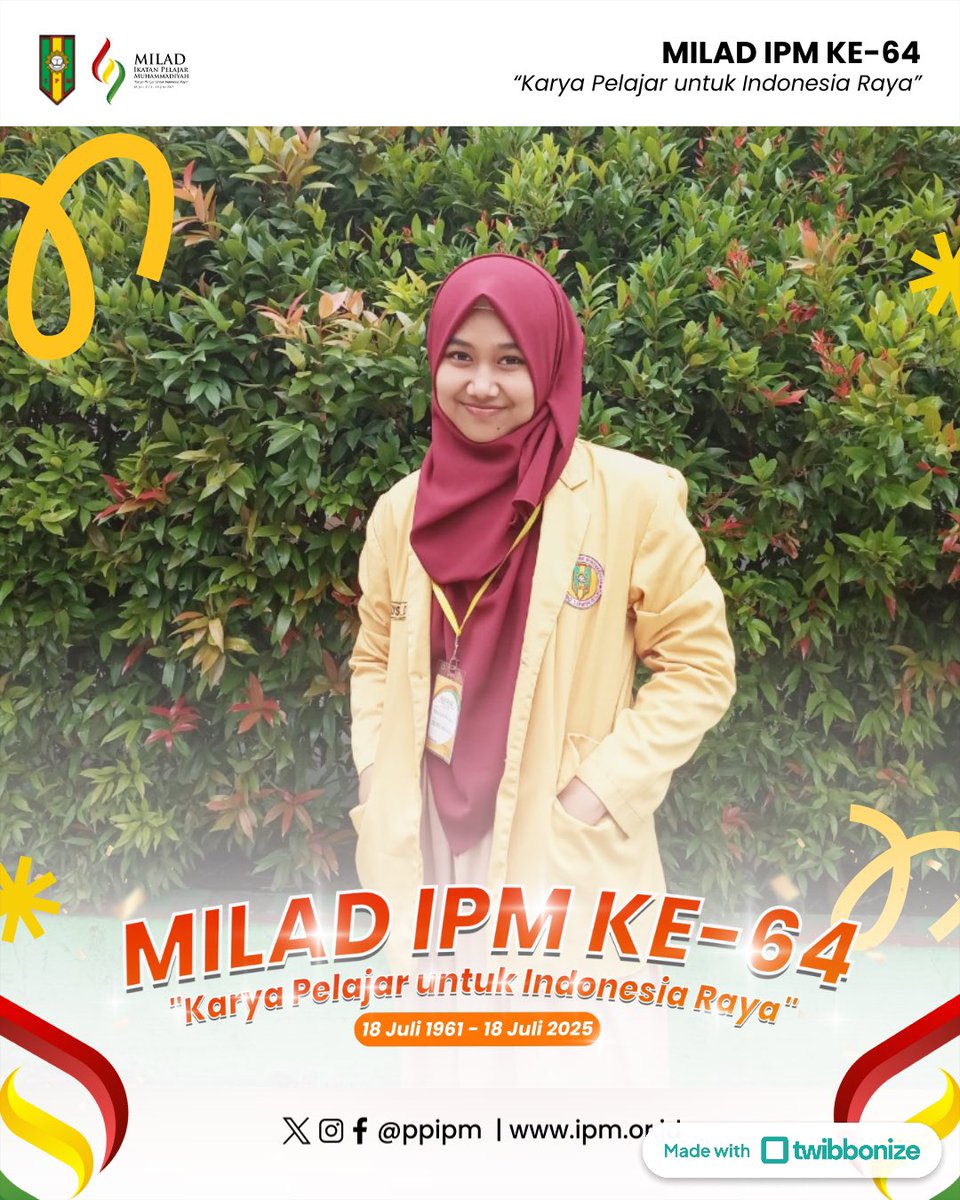 selamat milad, si kuning tercinta 💛☺️ 

Ini foto pertama abis ambil jas kuning PC IPM Lowokwaru, lalu beli kerudung maroon sambil tercepot cepot ke acara Musyda IPM Kota Malang #Milad64IPM #TerimaKasihIPM #Muhammadiyah
