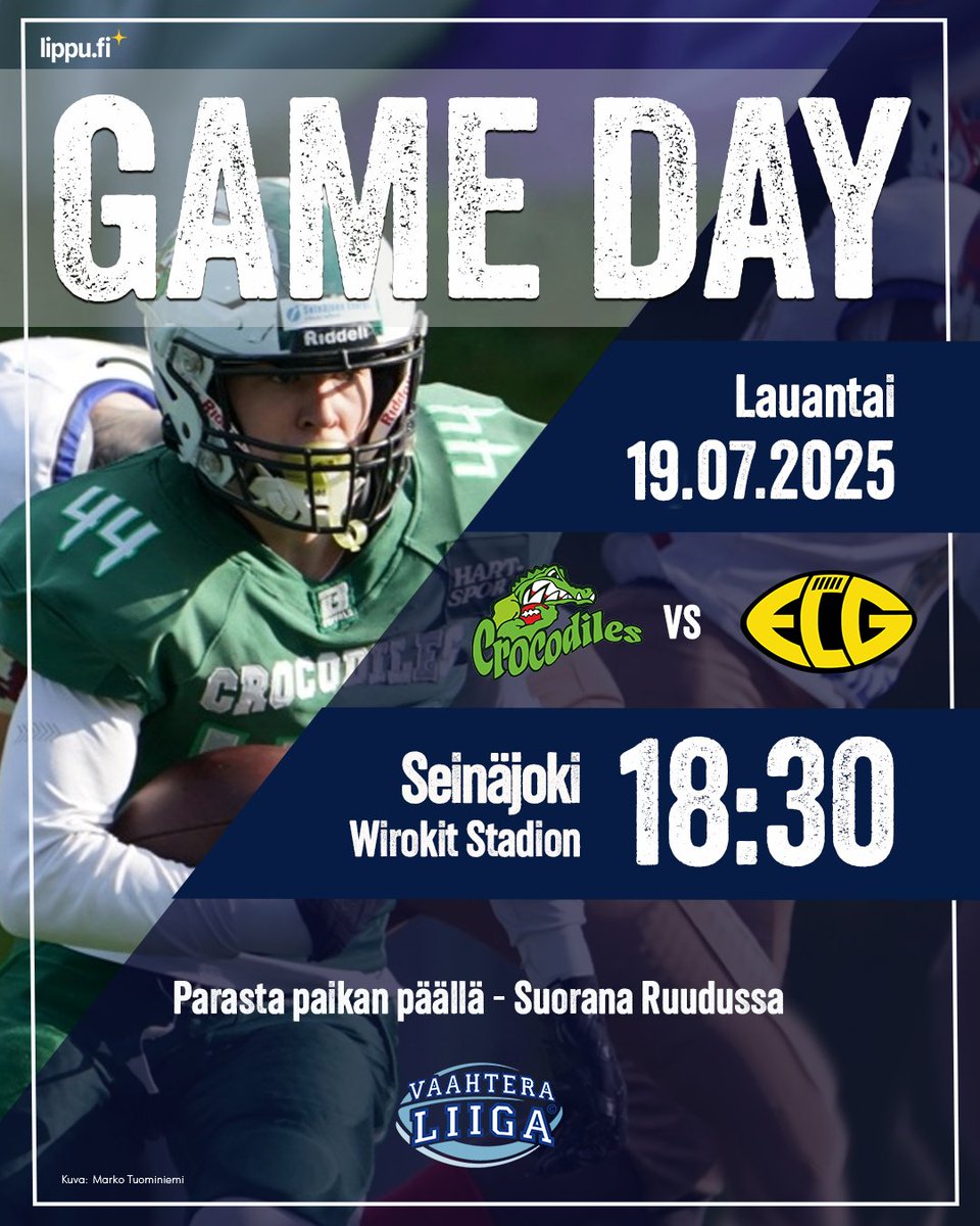 Vaahteraliiga (@vaahteraliiga) on Twitter photo Vaahteraliigan kuudennen sarjakierroksen pÀÀttÀÀ <a href="/Crocodilesoffic/">SeinĂ€joki Crocodiles</a> ja <a href="/EastCityGiants/">ECG1979</a> kohtaaminen. Matsi vauhtiin SeinĂ€joen Wirokit Stadionilla klo 18:30. Liput <a href="/lippu_fi/">lippu.fi</a> . Ottelua voi seurata suorana myös <a href="/RuutuUrheilu/">Ruutu Urheilu</a> đ Vaahteraliigan kuudennen sarjakierroksen pÀÀttÀÀ <a href="/Crocodilesoffic/">SeinĂ€joki Crocodiles</a> ja <a href="/EastCityGiants/">ECG1979</a> kohtaaminen. Matsi vauhtiin SeinĂ€joen Wirokit Stadionilla klo 18:30. Liput <a href="/lippu_fi/">lippu.fi</a> . Ottelua voi seurata suorana myös <a href="/RuutuUrheilu/">Ruutu Urheilu</a> đ