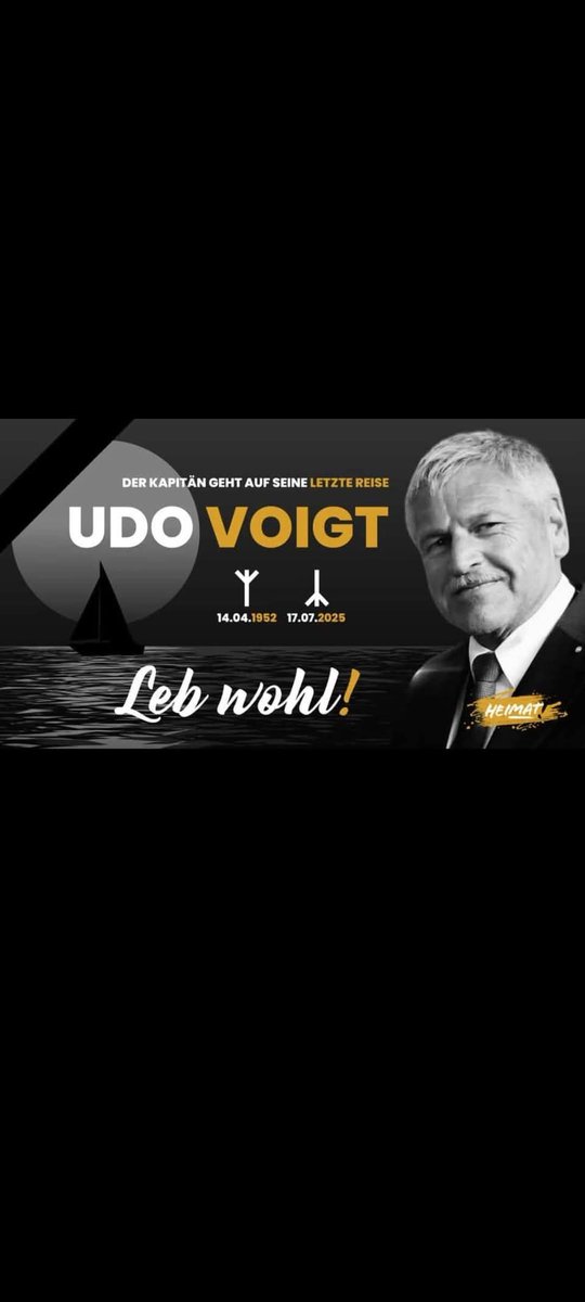Lieber Udo, alles Gute für die letzte Reise.
Wir sehen uns in Valhalla.