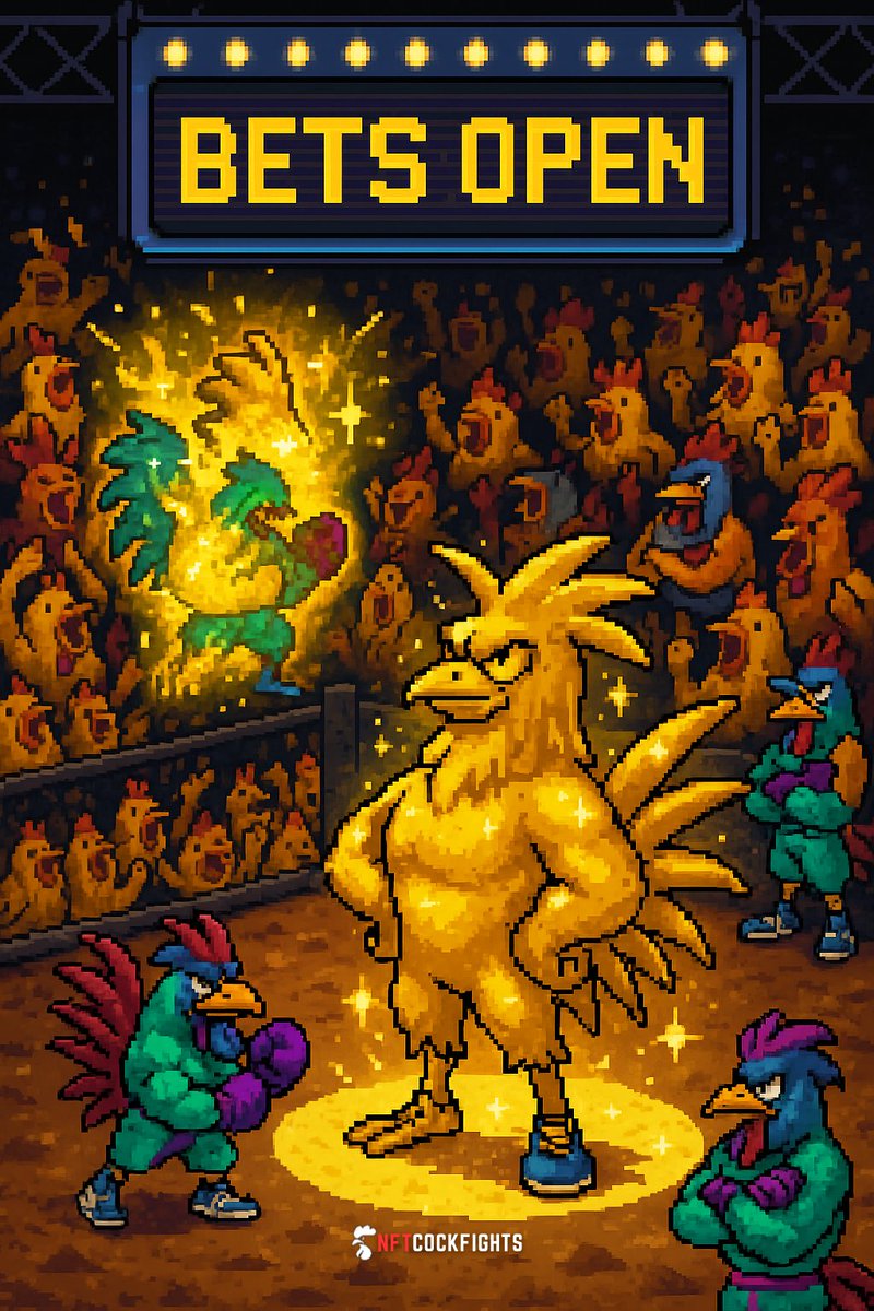 GM, warriors of the coop 🐔🔥

Some bet on luck.

Some bet on strategy.

But the real MVPs?

They bet on a scrawny cock that upgraded to gold and knocked out a 3x champ.

Anything can happen in this arena:
•Regular cocks become legends
•Gold cocks take Ls
•And Telegram goes