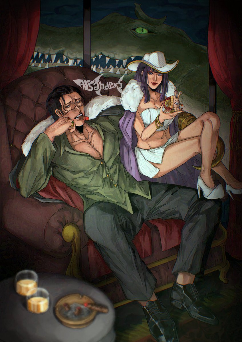arsandersar6's tweet image. Sir Croc and his flower 🐊
@OPCrocodileZine #onepiece #ワンピース #crocodile #nicorobin