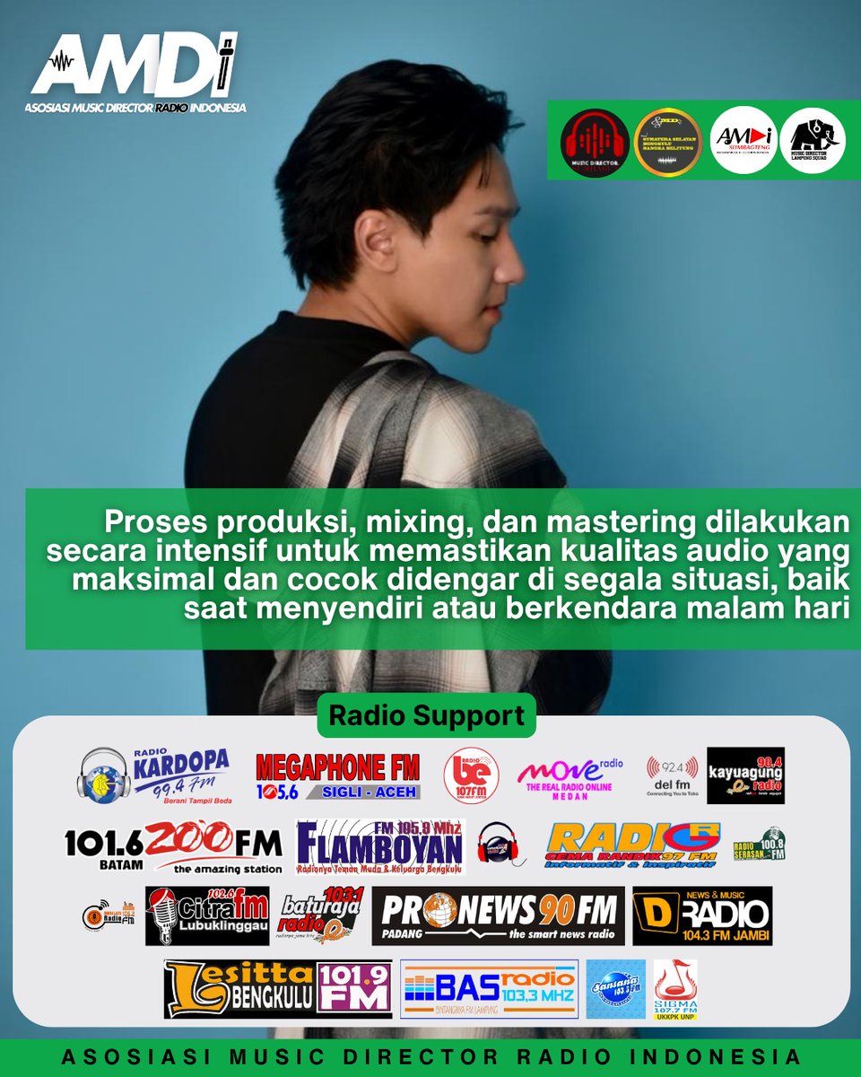 Gio Akhsan ‘If Waiting For You’,
Pastikan kamu tidak ketinggalan! Karena hari ini, Jumat 18 Juli 2025 diputar di lebih dari 100 Radio Se-Indonesia, pantengin radio favorit kamunya ya!
Dan follow @amdiradio untuk update musik dan radio selanjutnya
#amdiradio #gioakhsan @gio_akhsan
