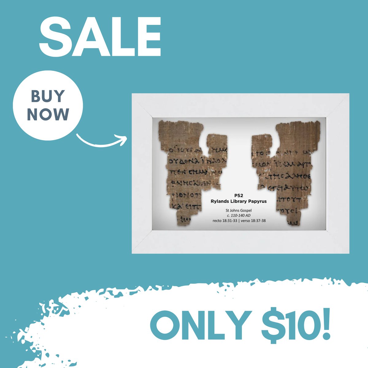 ThinkingNZ's tweet image. P52 replica – Framed $10.00 🛒 shop.thinkingmatters.org.nz/products/p52-r…
Beautifully printed in 6x4 landscape, it displays both sides of the ancient papyrus with text from the Gospel of John.
#BiblicalHistory
#P52Fragment
#GospelOfJohn
#AncientManuscripts
#FaithAndReason
#ThinkingMatters