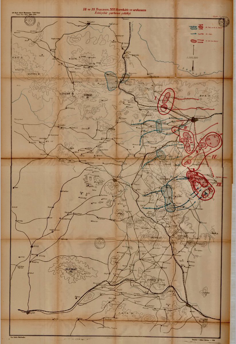 Kütahya-Eskişehir Muharebeleri – Yunan İleri Harekâtı,11.Gün (18 Temmuz 1921)

18 Temmuz 1921 – Çilhane Dağı | Tahtalıbaba Muharebesi

🧵 Kütahya-Eskişehir Muharebeleri’nin dönüm noktası:

Türk Ordusu, Yunan taarruzu ve yoğun baskı altında Beşkardeşler