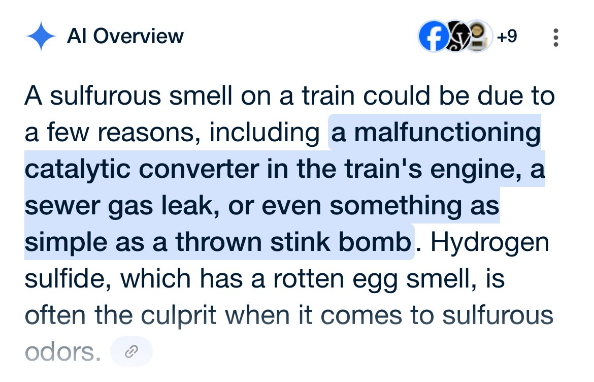 yeah google I think someone threw a stink bomb on the train
