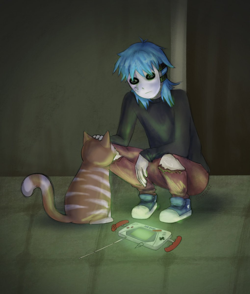 katbonezz's tweet image. …gizmo? 
#SallyFace #fanart