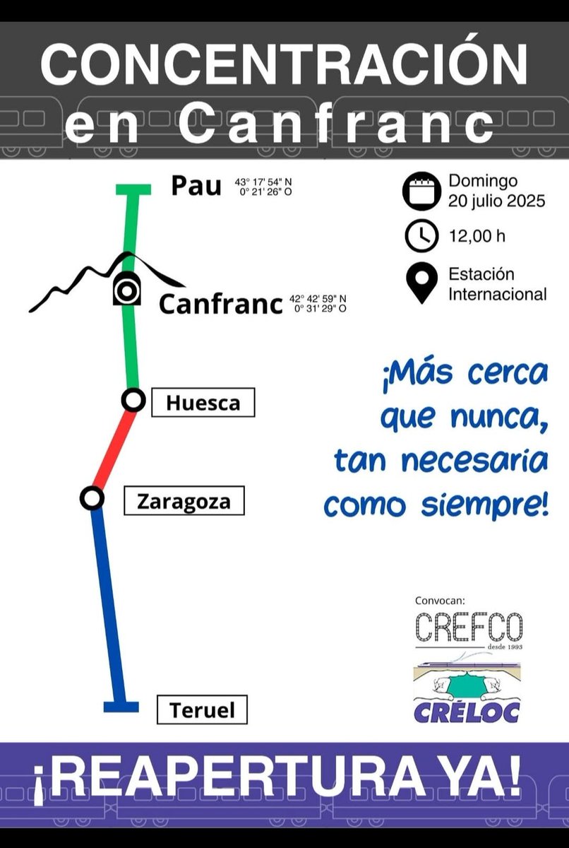 El domingo 20 hay que estar en Canfranc.