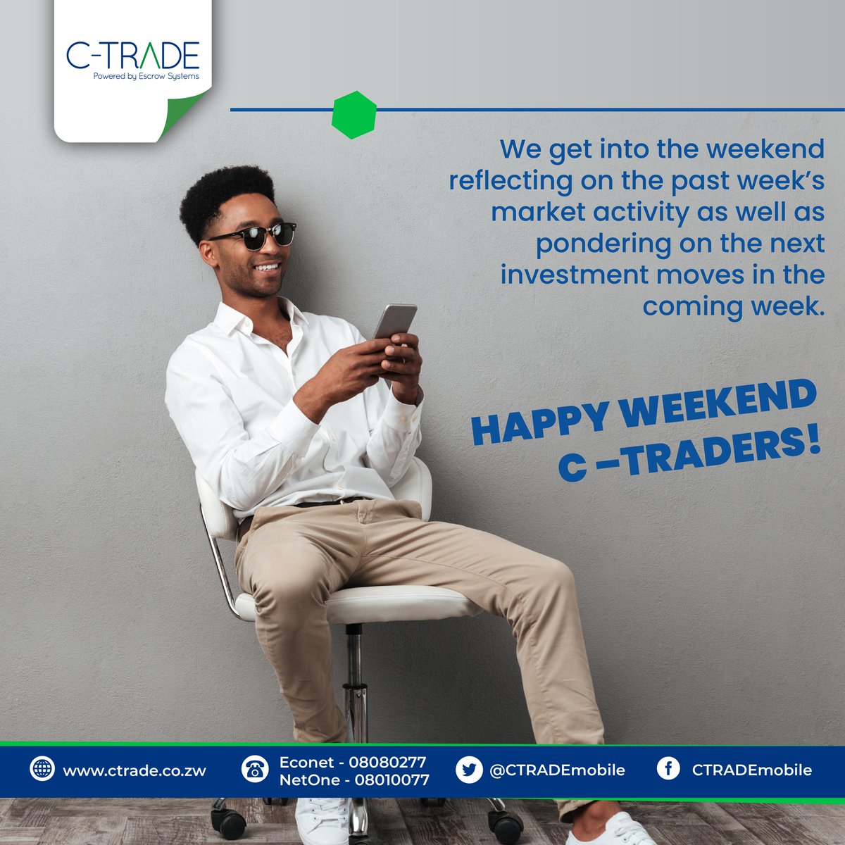 We get into the weekend reflecting on the past week’s market activity as well as pondering on the next investment moves in the coming week.
HAPPY WEEKEND C TRADERS!
#TGIF