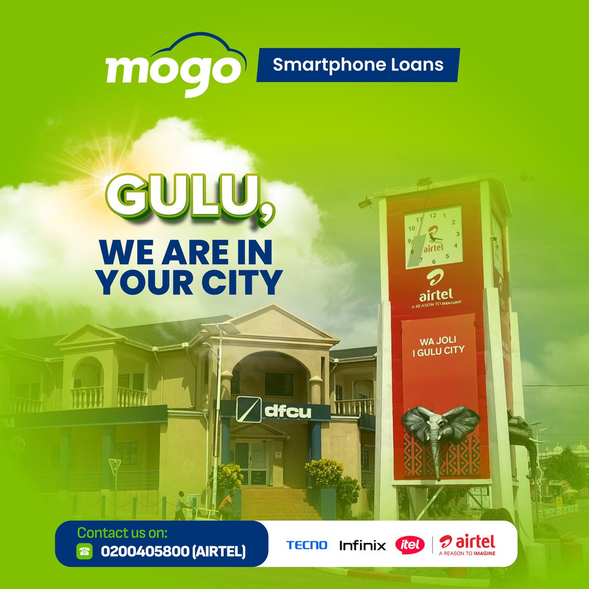 MOGOUganda's tweet image. Hello Gulu 🌞, 
We are in your City! 

#MOGOSmartphoneLoans
