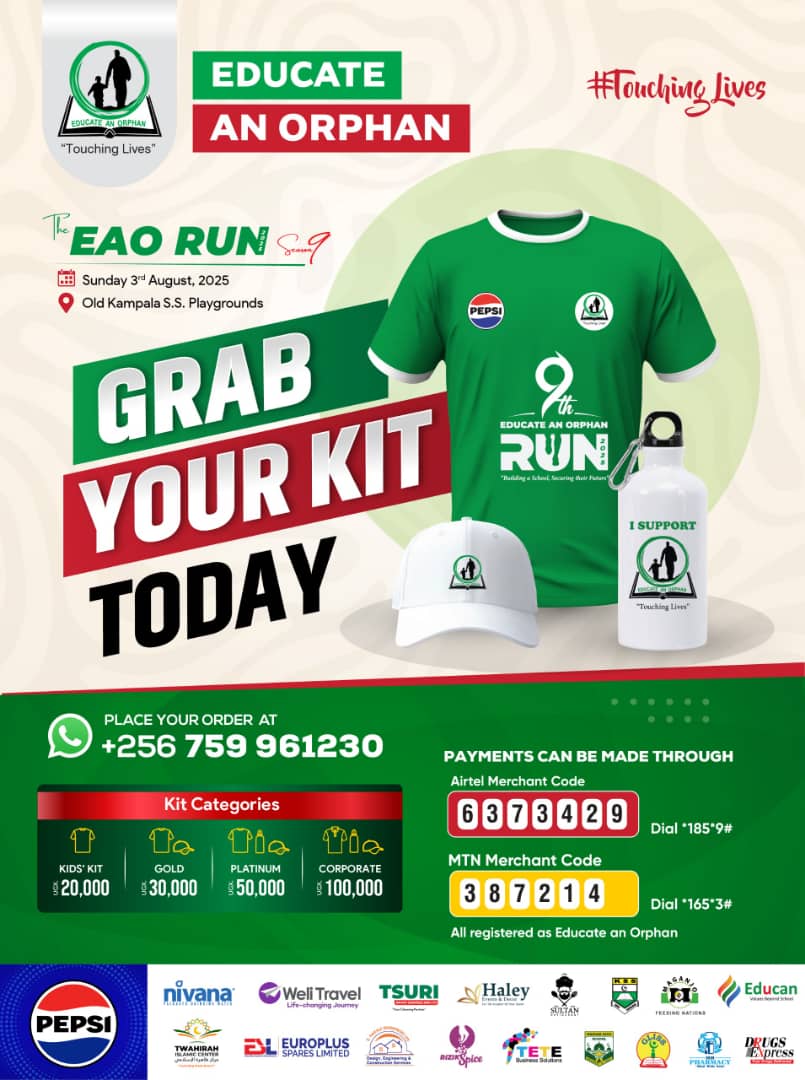 lynkhrjp's tweet image. 🏃‍♂️Run for a cause! Join the Educate an Orphan Run @educateanorpha1
 🗓️ 3rd Aug 2025 
📍Old Kampala SS Grounds.

 Every step helps fund education for orphans in Uganda. 💛 Sign up now &amp;amp; make a difference! #EducateAnOrphanRun2025 #RunForChange