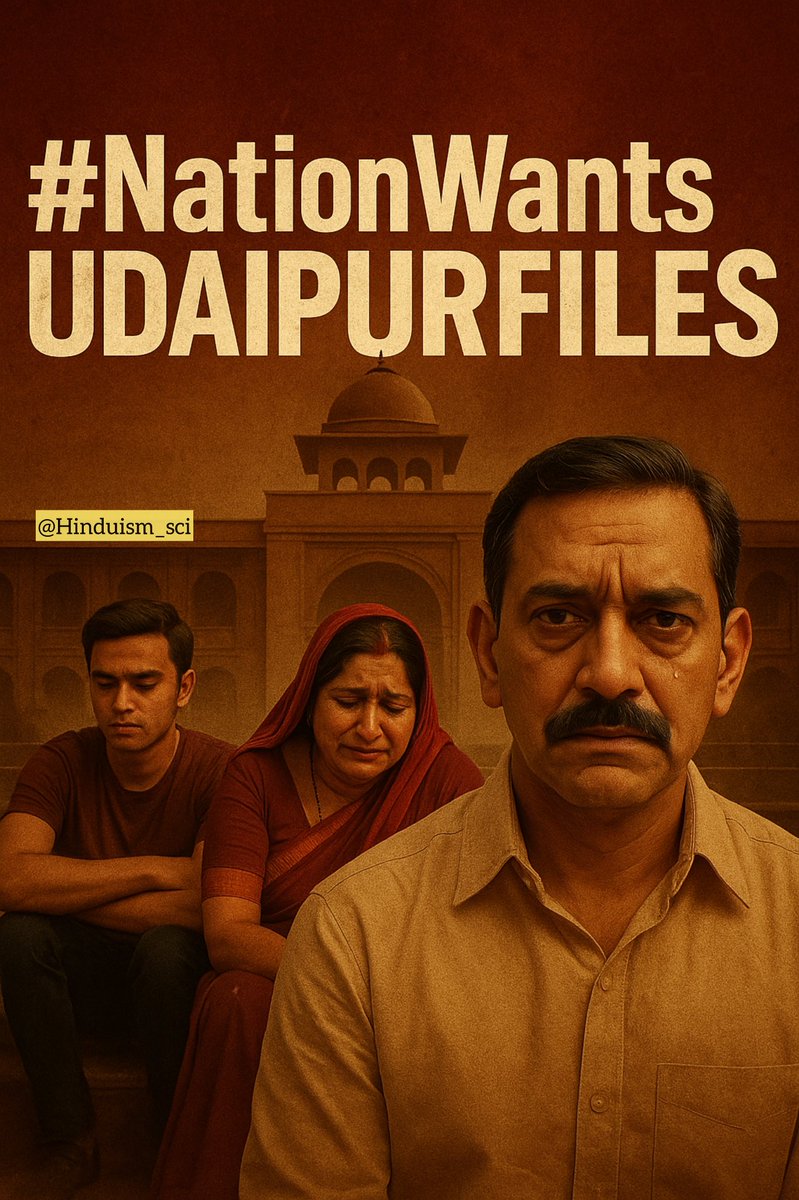 You trended for politics, actors, cricket etc.
This trend is for Kanhaiya Lal’s family.
#NationWantsUdaipurFiles