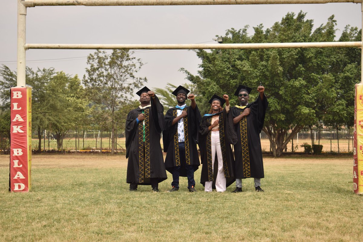 BlakBladRC's tweet image. Remember those times we joked about y'all being a permanent fixture on campus? Well, you might have taken the scenic route, but every detour and extra year is an incredible story of your resilience.
Congrats graduates
#blakblad
#bleedblak
#loyaltotheflow
#wanyudhee
#rugbyke