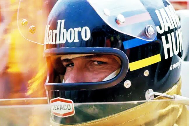 TheBishF1's tweet image. The #BritishGP has been held #OnThisDay 7 times - in β53, β59, β70, β76, β81, β82 & 2021. The β76 race was won on the road by McLarenβs James Hunt (pic) - but the result was changed 2 months later by the FIA, who awarded the win to Ferrariβs Niki Lauda.