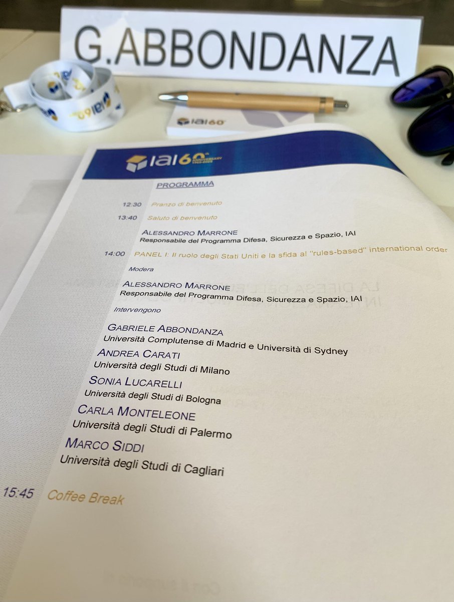 Gabriele Abbondanza (@dr_g_abbondanza) on Twitter photo A stellar workshop <a href="/IAIonline/">Istituto Affari Internazionali - IAI</a> focused on the rules-based order ๐
Great to talk about the #IndoPacificโs importance to the #RBO with so many great colleagues!
<a href="/Alessandro__Ma/">Alessandro Marrone</a> <a href="/SoniaLucarelli2/">Sonia Lucarelli</a> <a href="/MarcoSiddi/">Marco Siddi</a> <a href="/NicolePirozzi/">Nicoletta Pirozzi ๐ฎ๐น๐ช๐บ๐บ๐ฆ</a> <a href="/AleChiriatti/">Alessia Chiriatti</a> <a href="/mazziottidicels/">Matteo Mazziotti di Celso</a> <a href="/KarolinaMuti/">Karolina Muti</a> <a href="/eliocalcagno/">Elio Calcagno</a> A stellar workshop <a href="/IAIonline/">Istituto Affari Internazionali - IAI</a> focused on the rules-based order ๐
Great to talk about the #IndoPacificโs importance to the #RBO with so many great colleagues!
<a href="/Alessandro__Ma/">Alessandro Marrone</a> <a href="/SoniaLucarelli2/">Sonia Lucarelli</a> <a href="/MarcoSiddi/">Marco Siddi</a> <a href="/NicolePirozzi/">Nicoletta Pirozzi ๐ฎ๐น๐ช๐บ๐บ๐ฆ</a> <a href="/AleChiriatti/">Alessia Chiriatti</a> <a href="/mazziottidicels/">Matteo Mazziotti di Celso</a> <a href="/KarolinaMuti/">Karolina Muti</a> <a href="/eliocalcagno/">Elio Calcagno</a>