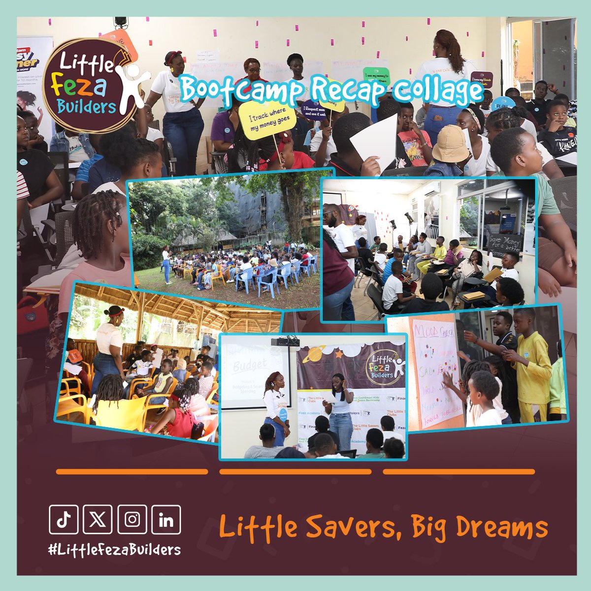 Just one collage. But so many stories.
At the last #LittleFezaBuilders bootcamp, kids took charge: budgeting, saving, even running their own stores.

We’re back this September. Get ready.