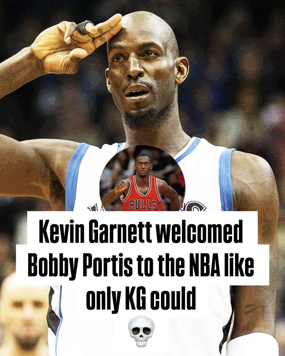 RunItBackFDTV's tweet image. The only way Bobby Portis’ “welcome to the league” moment could’ve been more memorable is if Kevin Garnett made his shot 👋😂🏀