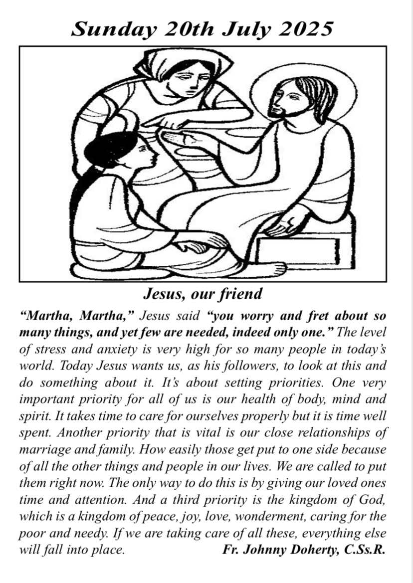 Greenlough Parish (@greenloughp) on Twitter photo 16th Sunday in Ordinary Time - Sunday 20 July 2025. Gospel reflection this week from Fr. Johnny Doherty CSsR, Clonard. Please click on image or visit: greenlough.com/reflection/16t…
<a href="/JohnnyDoherty3/">Johnny Doherty</a>
<a href="/ClonardMBelfast/">Clonard Monastery</a>
<a href="/ParishLavey/">Lavey Parish</a>
<a href="/paddicurran1/">Paddi Coyle</a>
<a href="/editorthenet15/">The Net</a>
<a href="/RedComsIreland/">Red Communications</a>
<a href="/redsireland/">@RedsIreland</a> 16th Sunday in Ordinary Time - Sunday 20 July 2025. Gospel reflection this week from Fr. Johnny Doherty CSsR, Clonard. Please click on image or visit: greenlough.com/reflection/16t…
<a href="/JohnnyDoherty3/">Johnny Doherty</a>
<a href="/ClonardMBelfast/">Clonard Monastery</a>
<a href="/ParishLavey/">Lavey Parish</a>
<a href="/paddicurran1/">Paddi Coyle</a>
<a href="/editorthenet15/">The Net</a>
<a href="/RedComsIreland/">Red Communications</a>
<a href="/redsireland/">@RedsIreland</a>