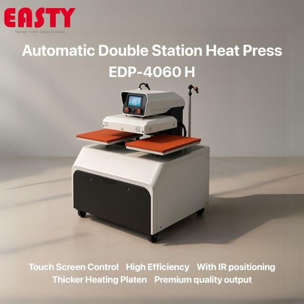 eastylimited's tweet photo. Boost productivity with the Easty EDP-4060 H double station heat press! Transform your T-shirt, garment, and sportswear heat transfer &amp; dye sublimation projects with ease. See more: https://t.co/24ItxK3oUK
#tshirtheatpress
#doublestationheatpress
#heattransfermachine
#heatpress https://t.co/Szrvj9XkLB