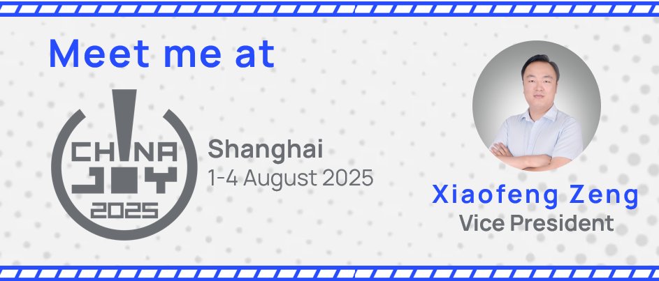 nikopartnersinc's tweet image. Meet us at ChinaJoy! 👋
Niko's VP Xiao Feng Zeng will be there at China's largest video games conference. Leave us a reply or DM if you'd like to set up a meeting 🙌