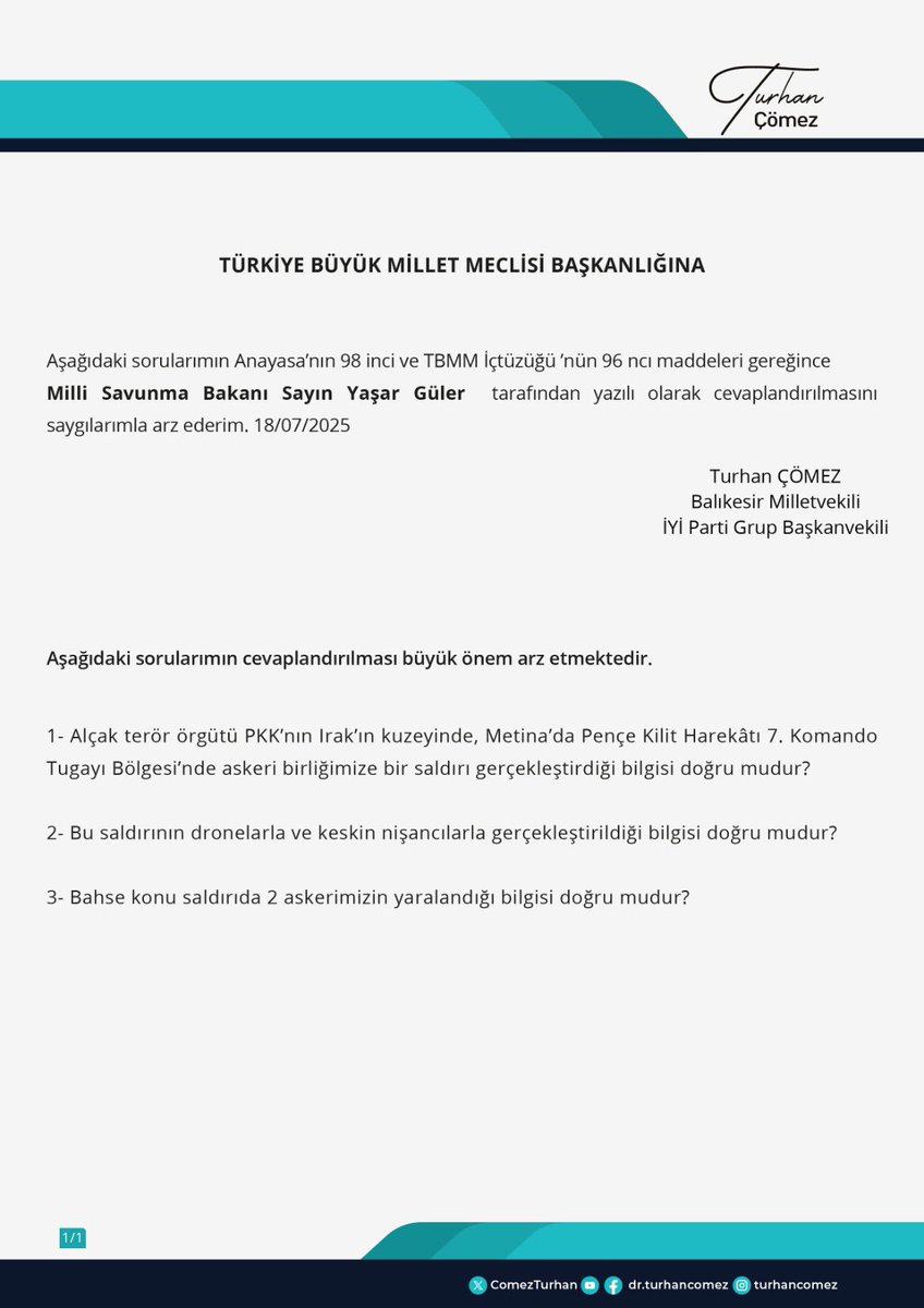 🔥Irak’ın Kuzeyinde, Metina’da
🔥Pençe Kilit Harekâtı 7. Komando Tugayı Bölgesi’nde,
🔥Alçak terör örgütü PKK, dronlar ve keskin nişancılarla askeri birliğimize saldırmış.
2 yaralımızın olduğu söyleniyor.
👉Bir çanağın içinde birkaç KELEŞ’in yakıldığı TİYATROYA koparttığınız