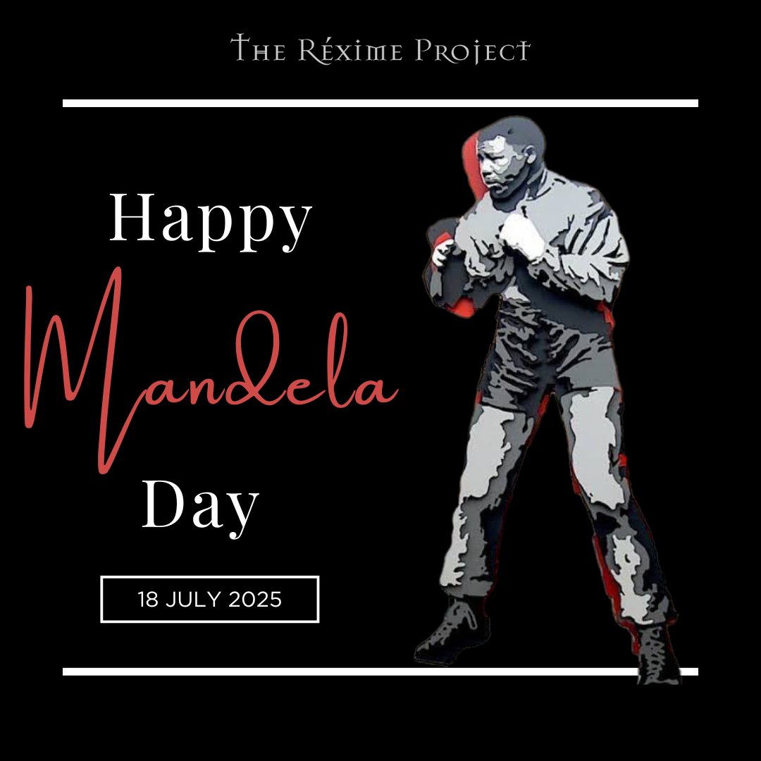 reximeprojectza's tweet image. 🥊 On #MandelaDay, we remember that the fight for freedom and justice is never over.
Honour Madiba’s rebel spirit - stand up, speak out, make your minutes count. 🤝🏽
#TheReximeProject #RebelWithACause #67Minutes
