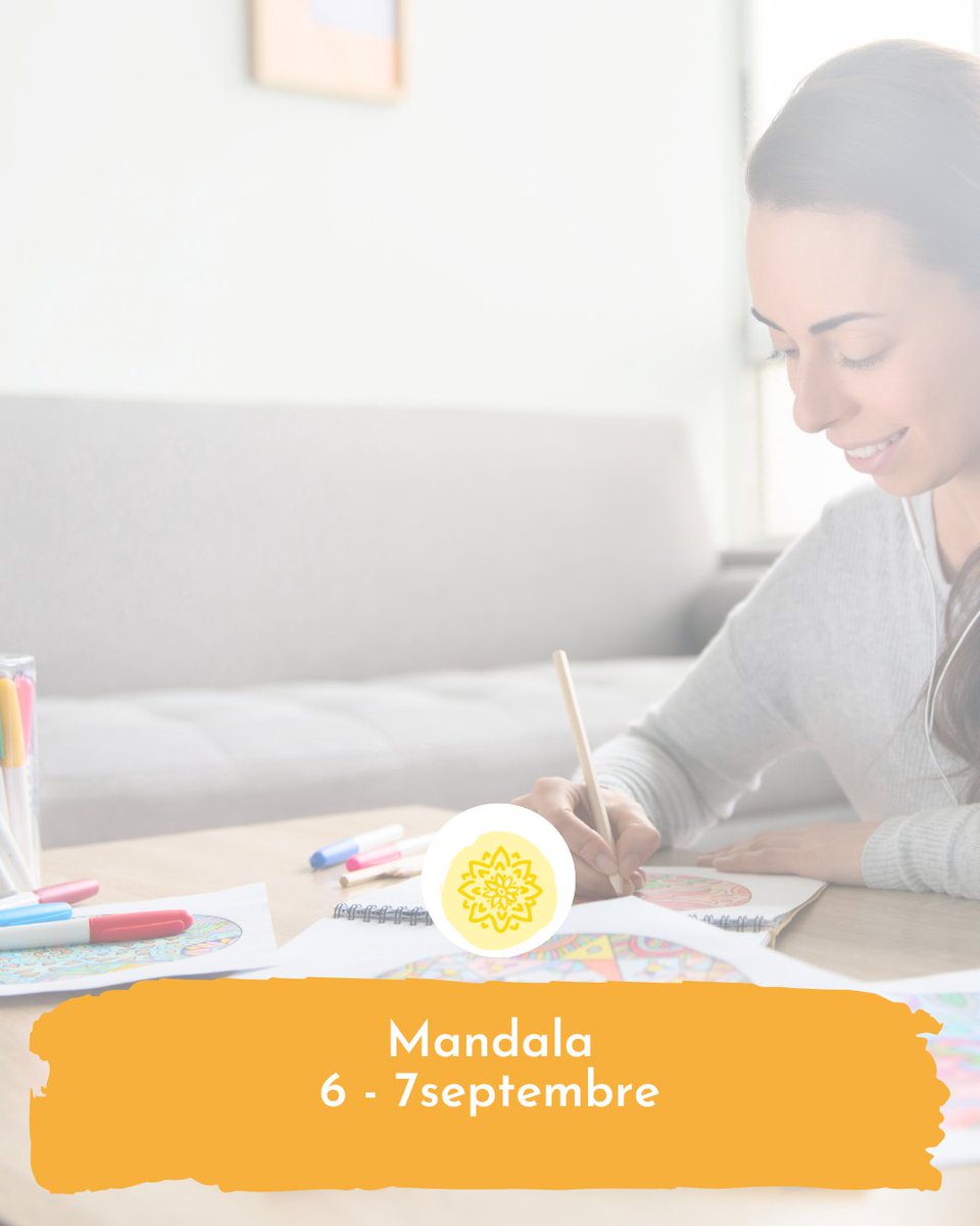 espacecassiopee's tweet photo. FORMATION - MANDALA

🗓️La prochaine session aura lieu les 6 et 7 septembre
➡️Lien  pour s'inscrire : https://t.co/8MGT6iOP44

#formationmandala #arttherapie #therapiemandala #mandalas #arttherapiemandala #devenirarttherapeute #therapiecreative https://t.co/bBW1CdrxEg