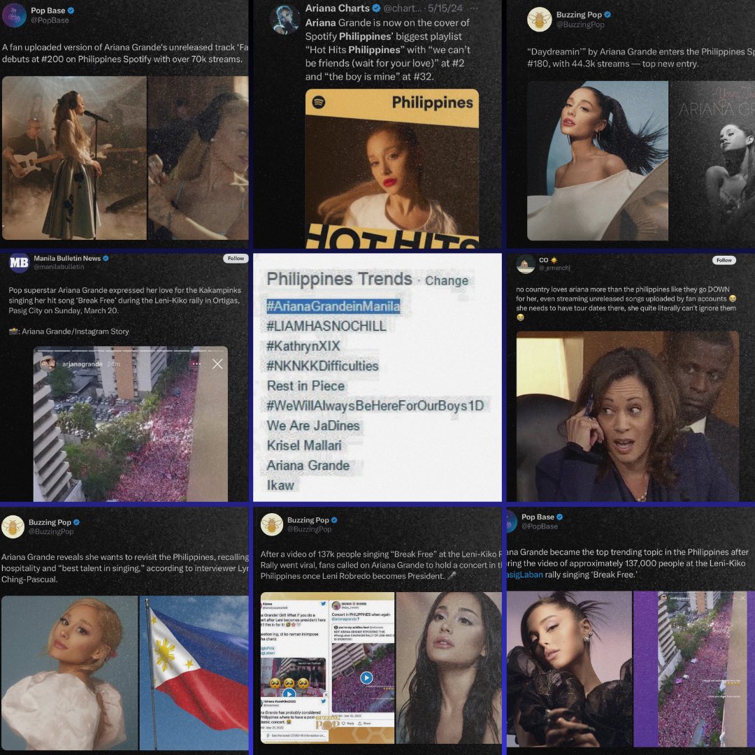arianators_phi's tweet image. For your kind consideration!
Please include Manila, Philippines in the upcoming mini tour of Ariana Grande. We’ve been skipped last sweetener world tour🥺 and her last concert here was 2017!
WE MISS YOU ARIANA🇵🇭🙏🏻
love,
Filipino Fans
@TeamAriana @rembeauty @joangrande