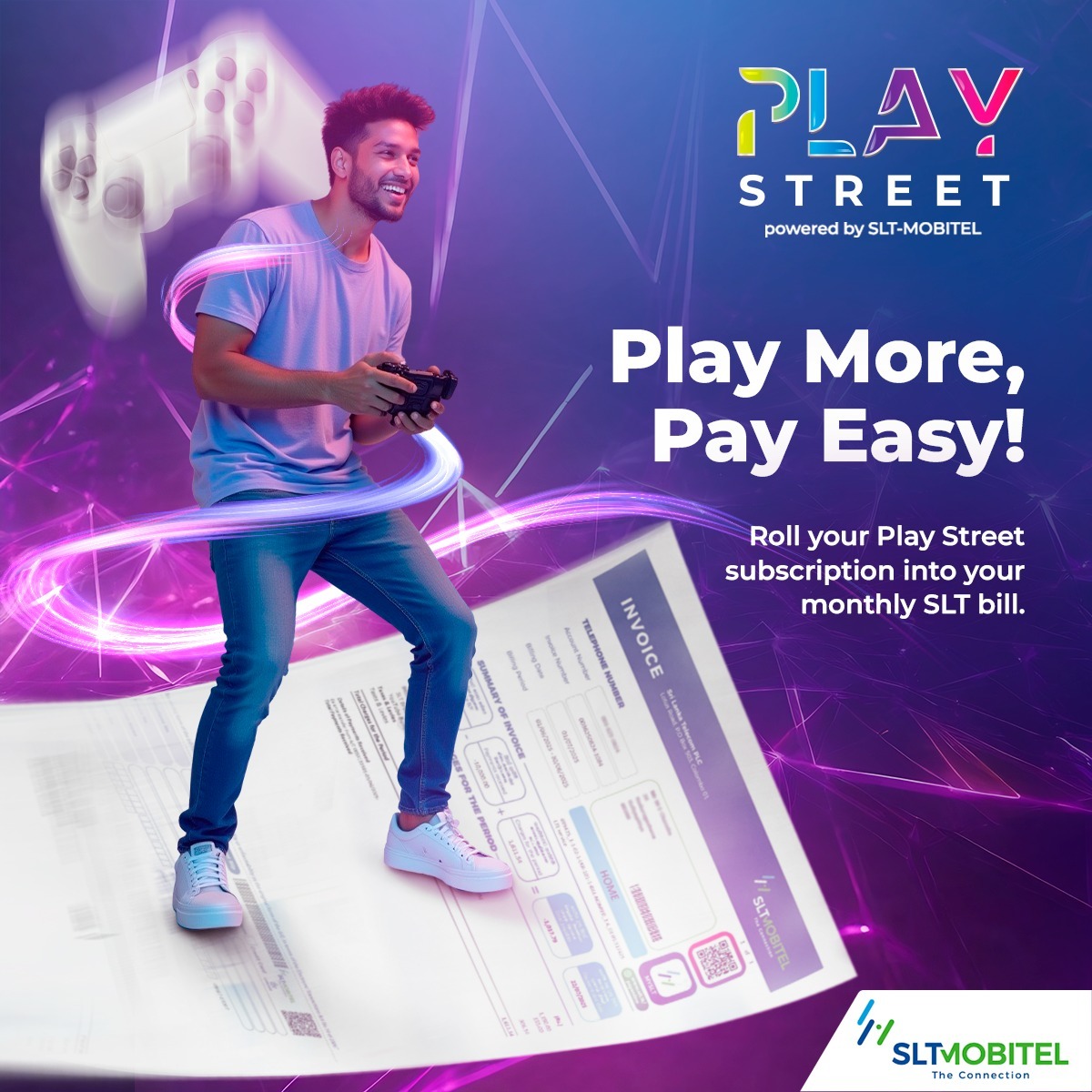 slt_mobitel's tweet photo. Did you know?
Your Play Street subscription just got easier to manage.

Once you subscribe, the fee will be added to your monthly SLT bill, no separate payments, no extra steps.

More games. Less hassle. Unlimited fun.

#PlayStreet #SLTMOBITEL #UnlimitedGaming #EasyBilling https://t.co/9ho3ZUJHhP