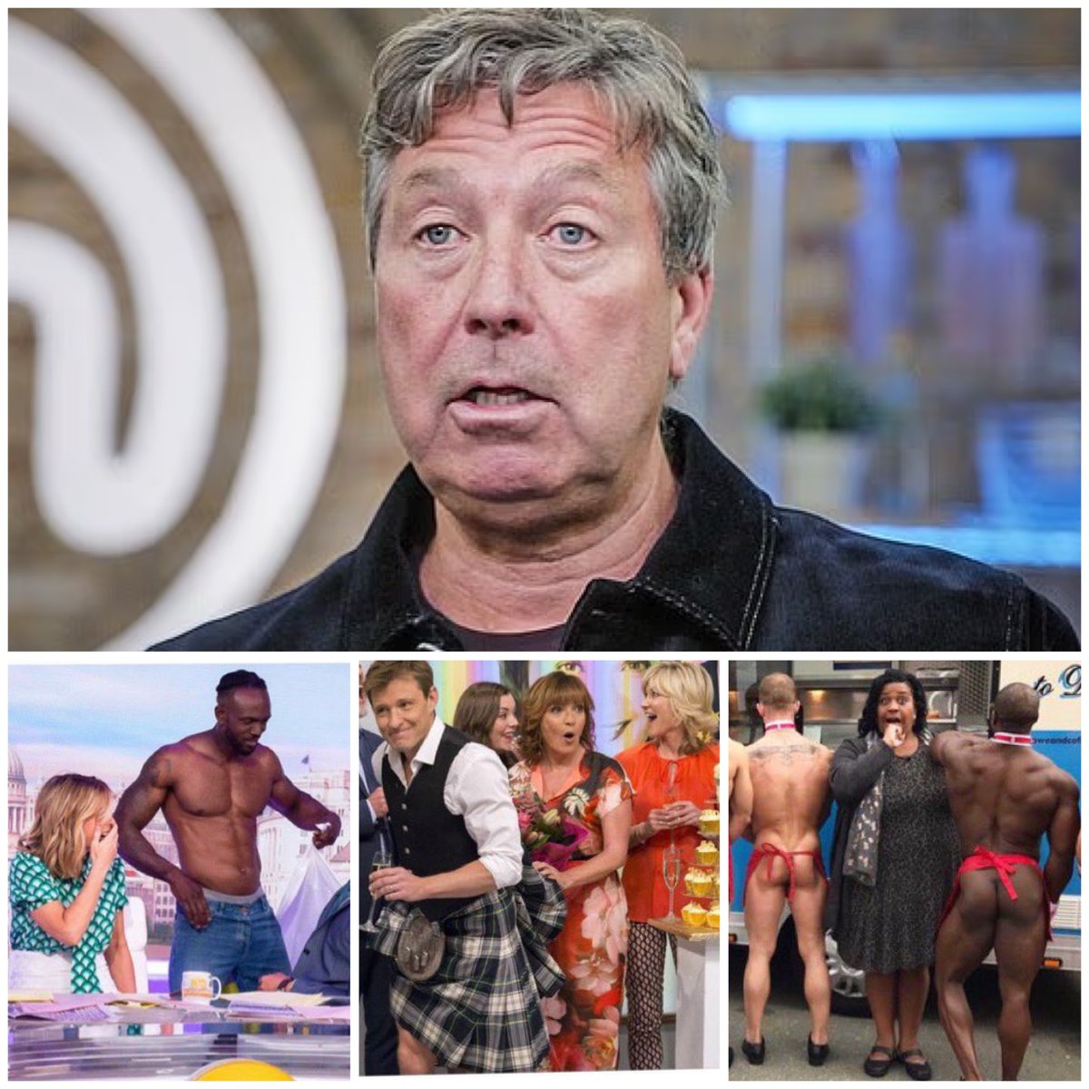 🟥Male strippers on <a href="/GMB/">Good Morning Britain</a> 
🟥Male strippers on <a href="/thismorning/">This Morning</a>
🟥Man ‘upskirted’ on <a href="/lorraine/">Lorraine</a> 

ALL HAPPENED WHILE KIDS WERE WATCHING.

None of the women involved were fired, but Torode gets sacked for singing a Kanye song in the pub. 

<a href="/AlisonHammond/">Alison Hammond</a> <a href="/reallorraine/">Lorraine</a> <a href="/CharlotteHawkns/">Charlotte Hawkins</a>
