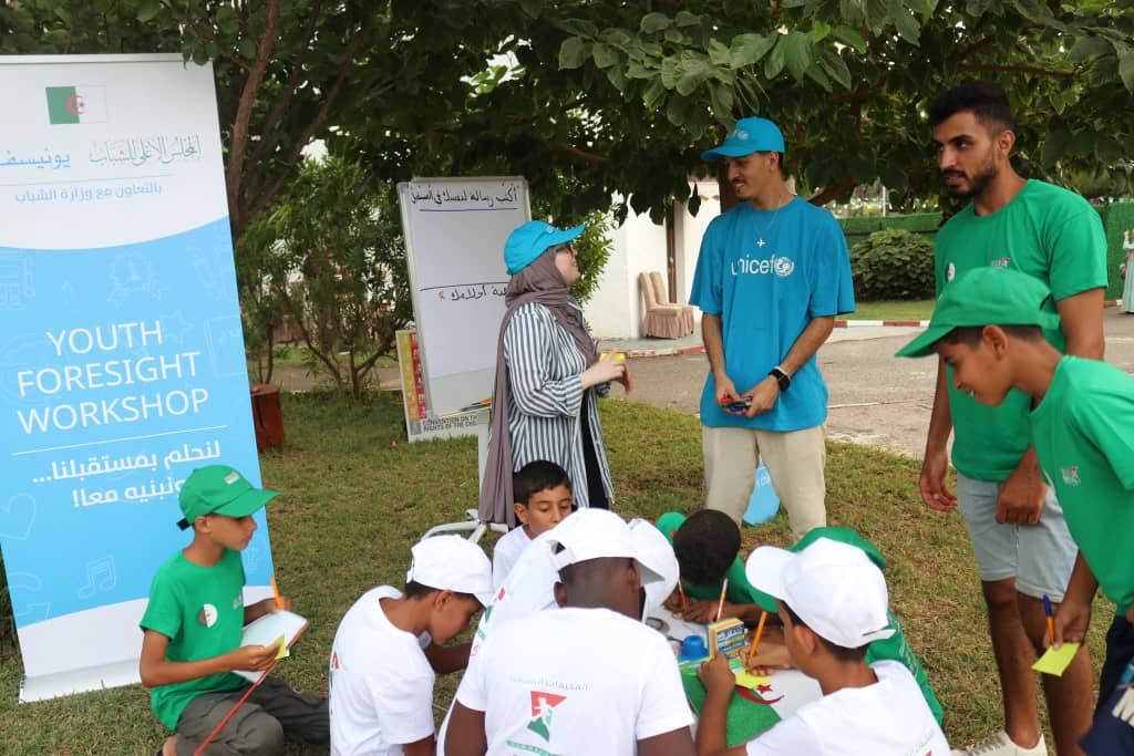 Katarina Johansson (@j77katarina) on Twitter photo So proud to see #Algeria <a href="/UNICEFInnocenti/">UNICEF Innocenti</a> #YouthForesight Fellows Ayoub & Aïcha leading workshops with #children & #youth in summer camps to imagine & shape the future of #education. <a href="/UNICEFAlgerie/">UNICEF Algérie</a> in partnership with 🇩🇿 High Youth Council driving child & youth engagement. So proud to see #Algeria <a href="/UNICEFInnocenti/">UNICEF Innocenti</a> #YouthForesight Fellows Ayoub & Aïcha leading workshops with #children & #youth in summer camps to imagine & shape the future of #education. <a href="/UNICEFAlgerie/">UNICEF Algérie</a> in partnership with 🇩🇿 High Youth Council driving child & youth engagement.