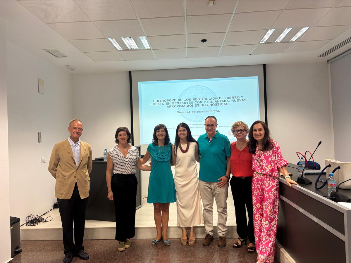 Defence of the doctoral thesis "Erythropoiesis with iron and folate restriction in gestations with and without anaemia. New diagnostic approaches" directed by Dr. Eduardo Salido, member of #OCAILab. The thesis has been defended by the PhD student Maria del Pilar García Aparicio.