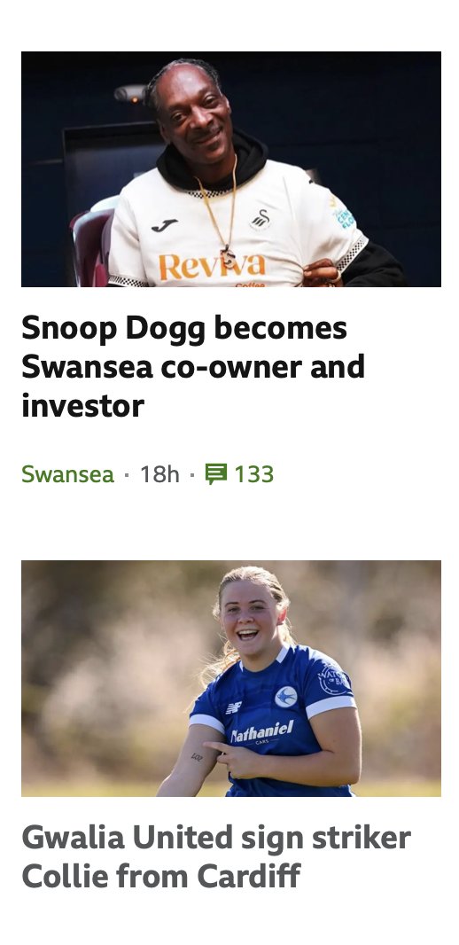Gwalia United (@gwaliaunited) on Twitter photo Welsh Sport Landscape in 2025: Gwalia United, Eliza Collie and Snoop Doggy Dogg front page <a href="/BBCSportWales/">BBC Sport Wales</a> you couldn't make it up! Welsh Sport Landscape in 2025: Gwalia United, Eliza Collie and Snoop Doggy Dogg front page <a href="/BBCSportWales/">BBC Sport Wales</a> you couldn't make it up!