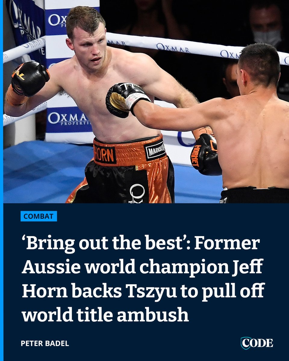CODE Sports (@codesportsau) on Twitter photo He is the only man to have fought Manny Pacquiao and Tim Tszyu and now Australia’s former boxing golden boy Jeff Horn says Tszyu can emulate him. 🥊
STORY | bit.ly/4nXo05Z
✍️: <a href="/badel_cmail/">Pete Badel</a> He is the only man to have fought Manny Pacquiao and Tim Tszyu and now Australia’s former boxing golden boy Jeff Horn says Tszyu can emulate him. 🥊
STORY | bit.ly/4nXo05Z
✍️: <a href="/badel_cmail/">Pete Badel</a>