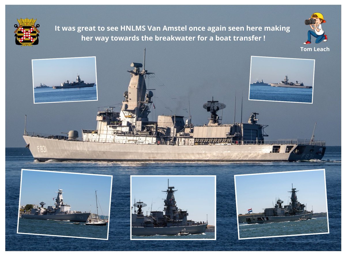 luitelubberts82's tweet image. Some nice shots from TomLeach .
It was great to see HNLMS van Amstel once again seen here making her way towards the breakwater for a boat transfer .
Photo's via :@TomLeachPhotos , @kon_marine , @HMNBDevonport .