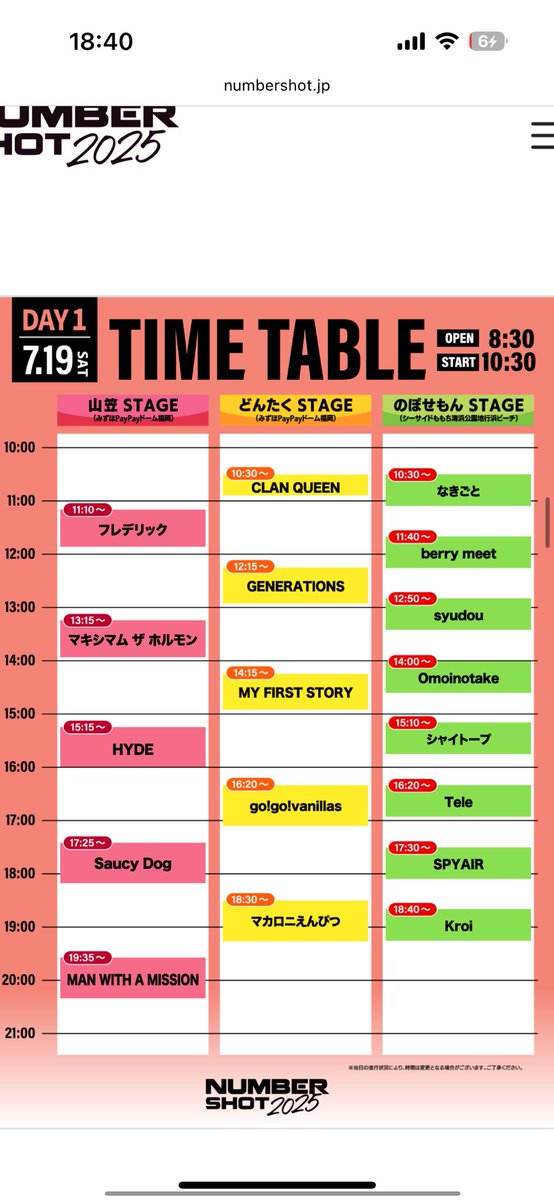 今年もナンショだ〜フェスだ〜夏だ〜‼️
19、20で2日間参戦しまふ
好きなアーティストたくさん来るうれち💗
早起きがんばる、はやく寝る
曇りぽいのが残念
