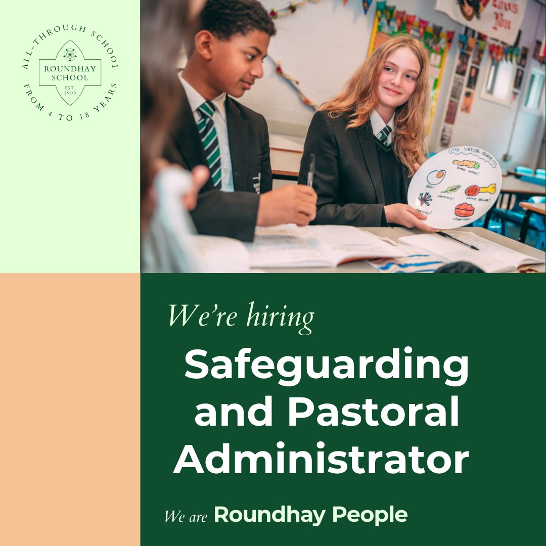 Get your applications in for this exciting role!  

Find out more and apply: bit.ly/Roundhay-Vacan…

Application close date: 10.08.2025