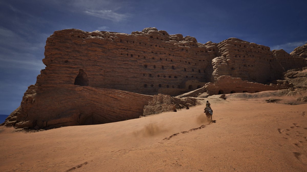I'm amazed every time when I ride past these ancient ruins in the desert. Who lived here in the past and what did they do?

Have you already added Windstorm: The Legend of Khiimori to your Steam, Epic or PlayStation wishlist?

LINK IN BIO