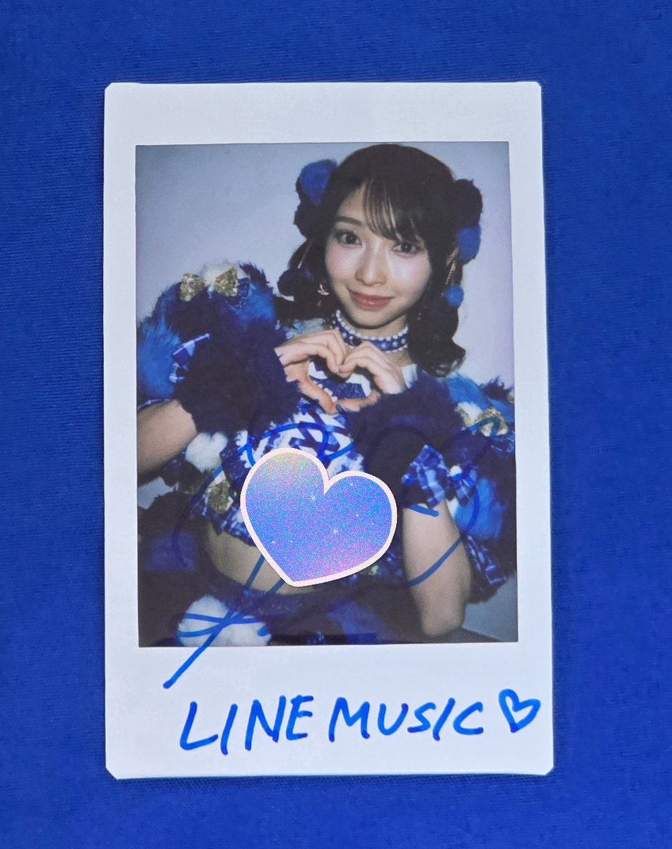 Happy timeのチェキ当選してました😭 本当に嬉しすぎる🩵 選んで頂き