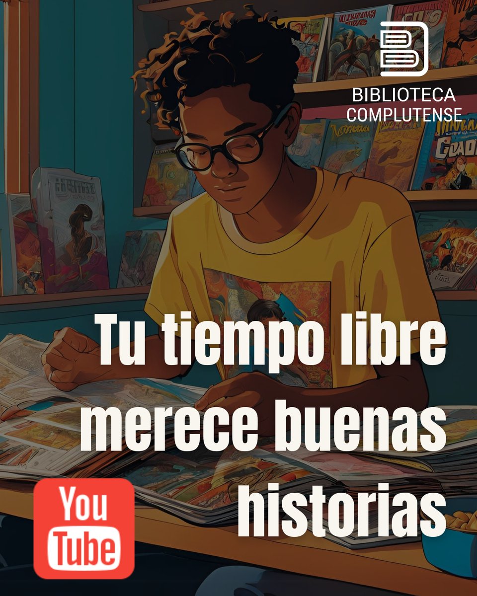 Tu tiempo libre merece buenas historias, por eso en la #BibliotecaComplutense ponemos a tu disposición: películas, series, videojuegos, cómics, prensa, revistas, novelas...  
Entra en youtu.be/OahPSneagOw?si… y descúbrelo 

#OcioBUC #BibliotecaComplutenseEnLínea