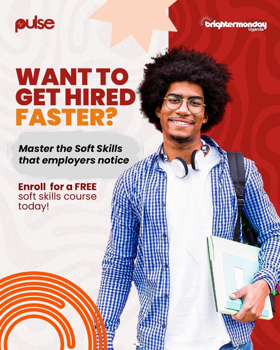 PulseUganda's tweet image. Get noticed and get the job.

Learn the tips and skills that will have employers lining up for you with our FREE soft skills training program.
Enroll now for FREE soft skills training! Register here:
brightermonday.co.ug/learning/cours…
673
#Softskills #PulseCourses #FeatureByBrighterMonday