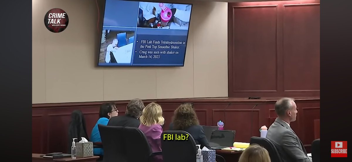 CubicZpainter's tweet image. Post 6 James Craig trial last post for my prosecution opening statement recap.
This is the special cup he made her Visine smoothies in. The Cyanide he put in capsules and even had his wife’s own sister give her one saying that it was an antibiotic. She passes away. He never stops…