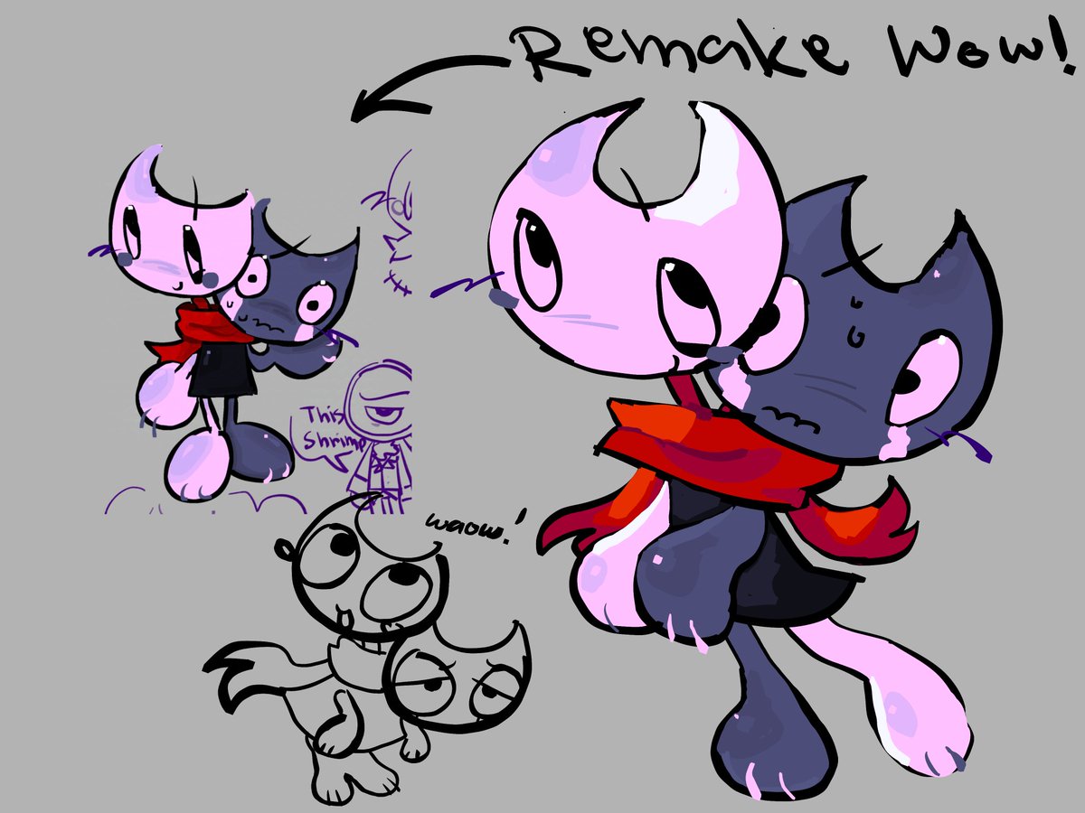 to1leet's tweet image. Long time no see... Laughs nervously as i place down remakes of my old art #dandysworld