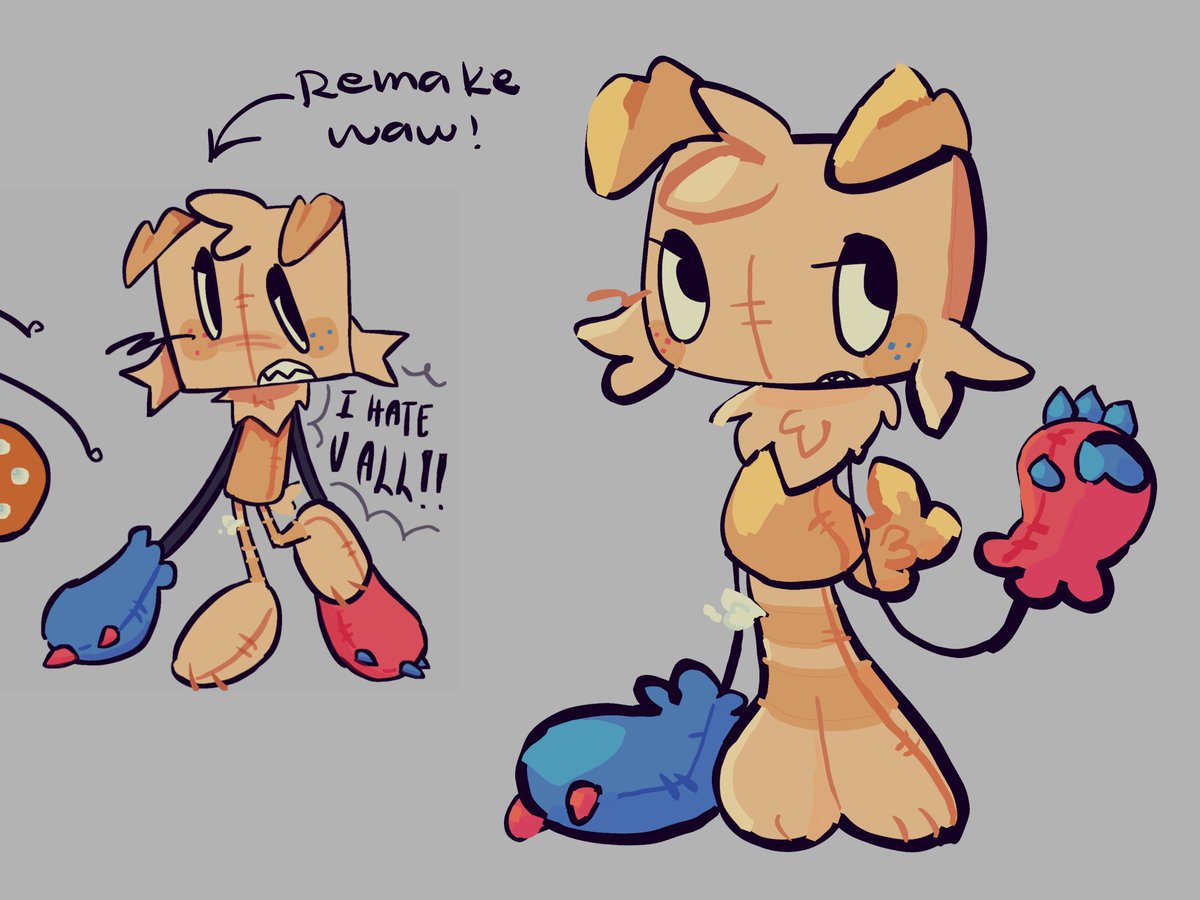 to1leet's tweet image. Long time no see... Laughs nervously as i place down remakes of my old art #dandysworld