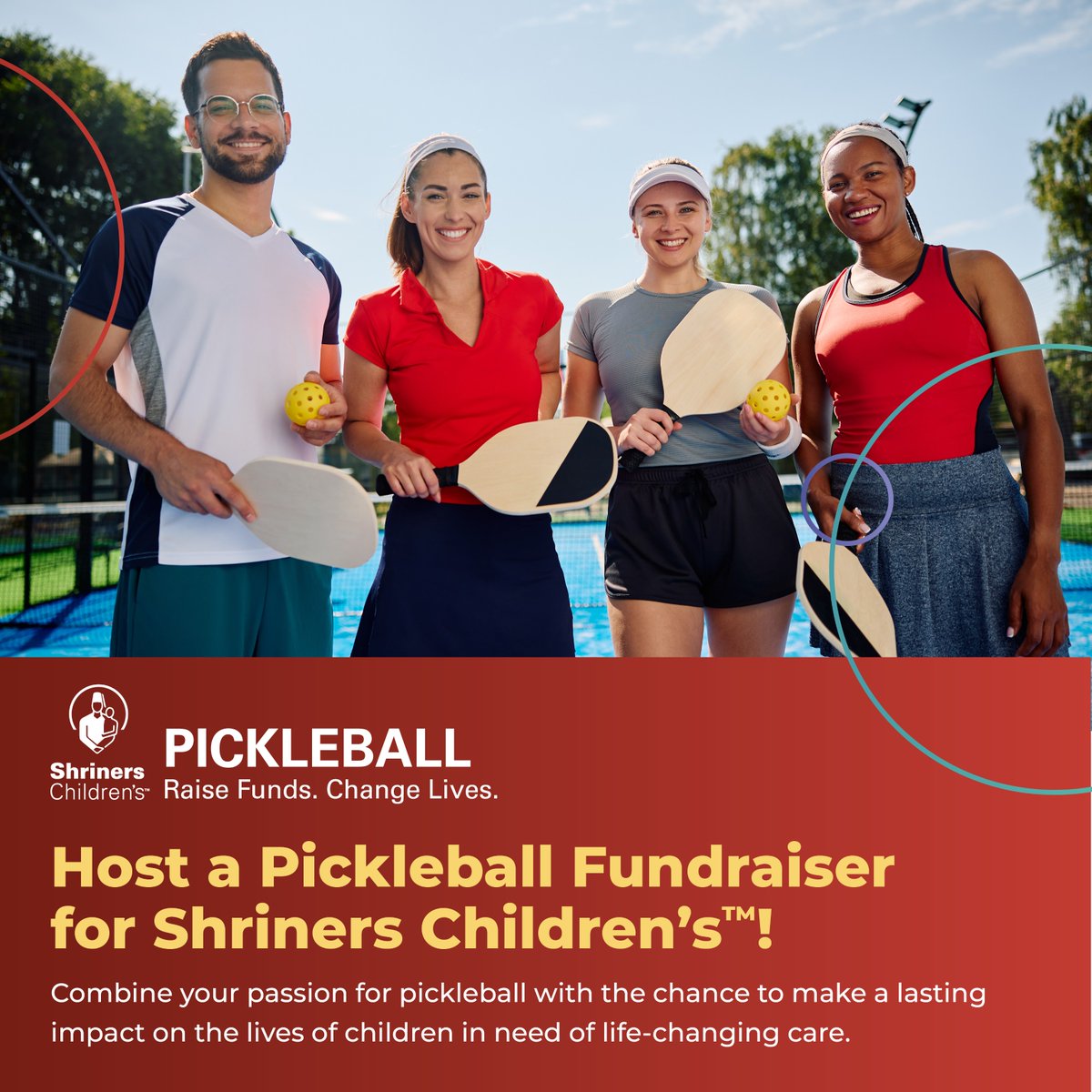 ShrinersStLouis's tweet image. Shriners Children’s now offers a way for anyone to organize a pickleball tournament in support of pediatric specialty care.
👉 Learn more about this fundraising opportunity today. Visit: ow.ly/bEpB50Wgr6c